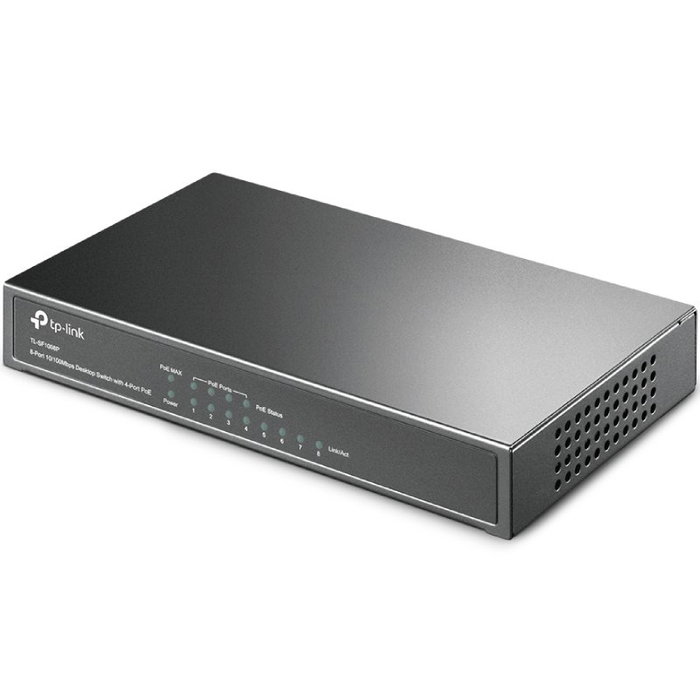 TP-Link TL-SF1008P Switch de 8 puertos con 4 puertos PoE Fast Ethernet TP-Link TL-SF1008P Switch de 8 puertos con 4 puertos PoE Fast Ethernet